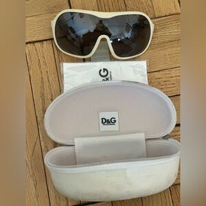Dolce & Gabbana Cream Sunglasses with Case